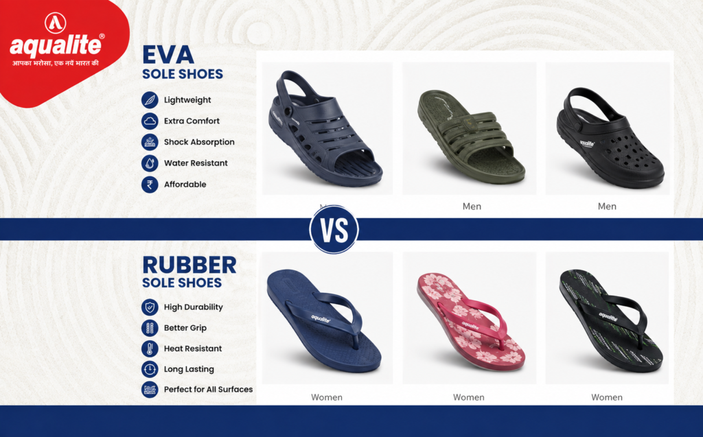 EVA vs Rubber Sole Shoes Which Is Better for Daily Wear